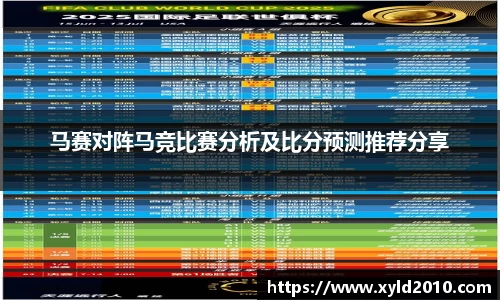 人生就是博马赛对阵马竞比赛分析及比分预测推荐分享